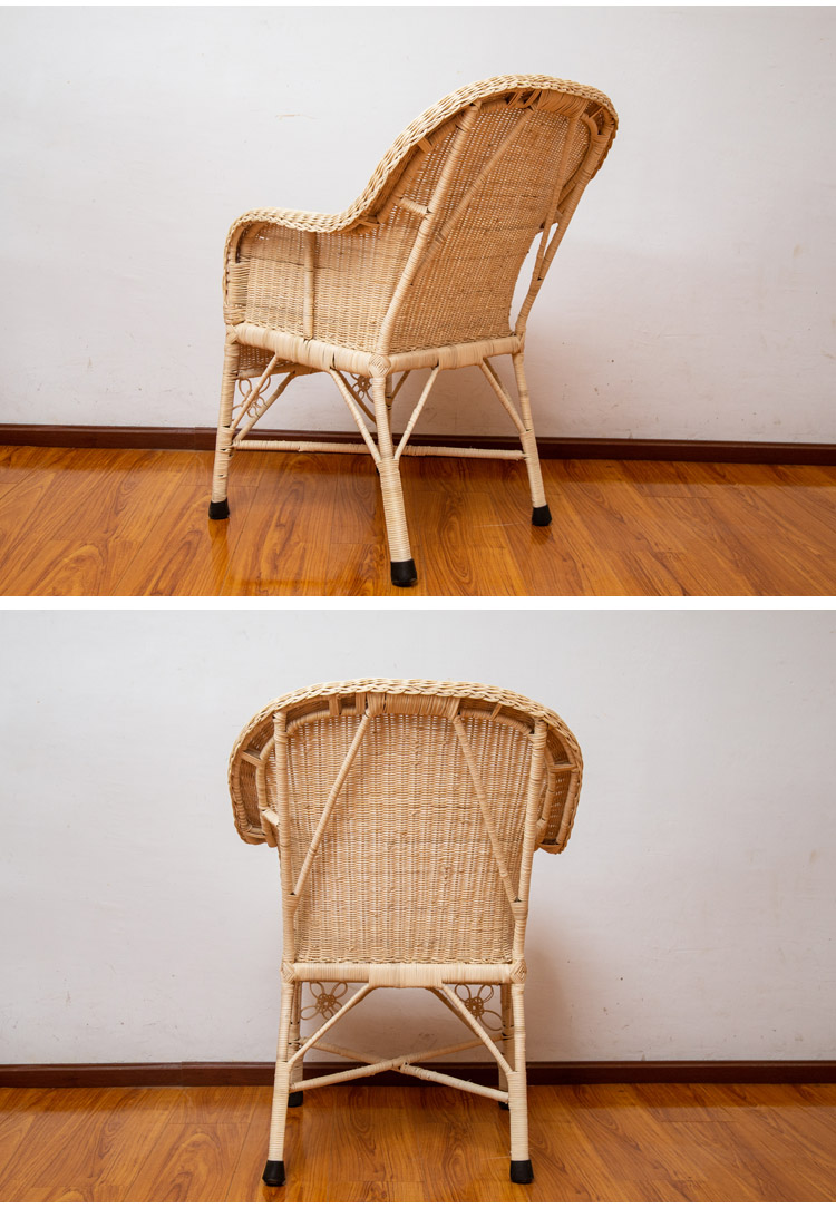 升級款老式手工編織藤椅漢中徐德中純手工天然真藤條編織單人藤椅家用