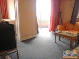 金橋酒店公寓精裝一室一廳出租，真實含物業(yè)，拎包入住